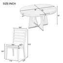 Round Dining Table Set For 4 With Chairs by HouseOfZazla