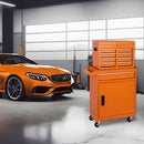 Tool Chest, 5 Drawer Rolling Tool Storage Cabinet With Detachable Top Tool Box, Liner, Universal Lockable Wheels, Adjustable Shelf, Locking Mechanism, Metal Tool Cart For Garage Workshop by HouseOfZazla