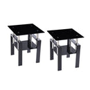 Tempered Glass Table With Storage by Unique Piece Furniture