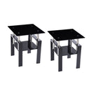 Tempered Glass Table With Storage by HouseOfZazla