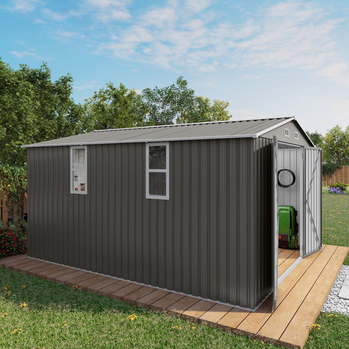 Outdoor Storage Shed With Lockable Doors, photo 4 of 39