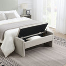 Modern Upholstered Large Bed End Bench With Storage by HouseOfZazla