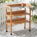 Outdoor Potting Table, 3 Tier Workbench by HouseOfZazla