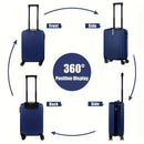 2-Piece Spinner Luggage Set – 20” Carry-On & 14” Crossbody Handbag