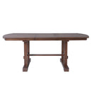 6 Piece Extendable Dining Table Set, Wood Table With Removable Leaf, 4 Upholstered Chairs And Bench - Cherry by HouseOfZazla
