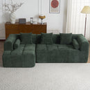 Sectional Free Combined Sofa With 2 Side Pockets by HouseOfZazla