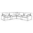 Collins 7-piece Modular Power Reclining Sectional Dark Grey