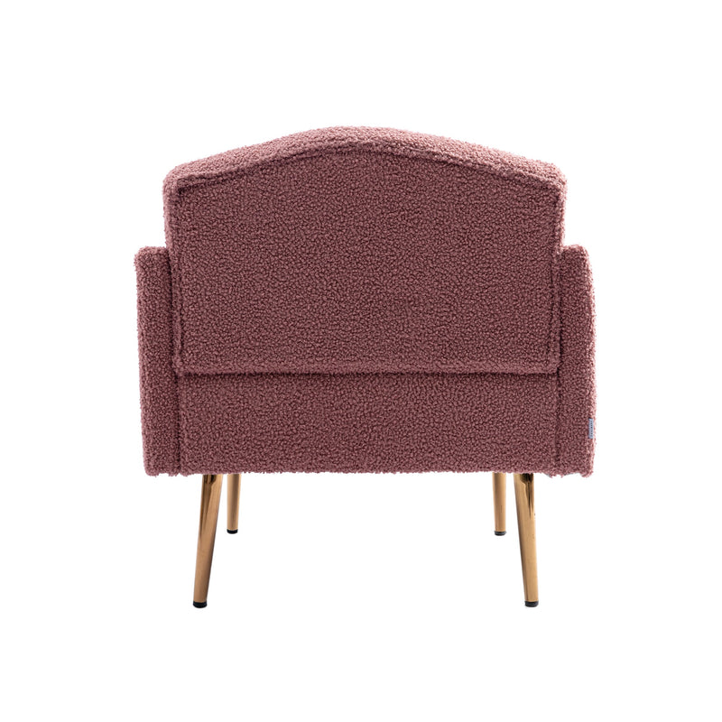 Accent Chair, leisure single sofa with Rose Golden feet