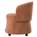 Orange Pet Friendly Chair with Hidden Pet Nook, Convertible Stool, and Storage Seat by HouseOfZazla