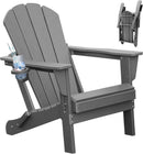 Adirondack Chair with Folding Design and Cup Holder - Gray by HouseOfZazla
