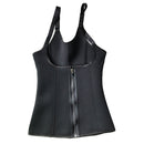 Zippered Waist Trainer Corset Waist Tummy Control Body Shaper Cincher Back Support with Adjustable Straps for Women