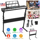 61 Keys Digital Music Electronic Keyboard Electric Musical Piano Instrument Kids Learning Keyboard w/ Stand Microphone For Beginners by GBruno Store