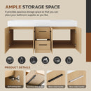 60" Floating Double Sink Bathroom Vanity with Drawers and Doors by HouseOfZazla