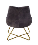 Dhalsim - Accent Chair - Antique Ebony Top Grain Leather