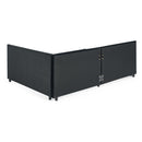 Upholstered Tufted Daybed Frame With Storage Drawers