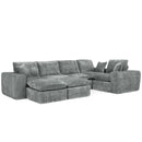 Sectional Sofa With Moveable Ottoman by HouseOfZazla