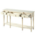 Retro Console Table With 3 Soft Close Drawers by HouseOfZazla