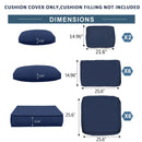 Outdoor Deep Seat Cushions For Patio Furniture Replacement, Cushion Set For Sectionals by HouseOfZazla