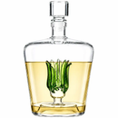 Tequila Decanter With Agave Plant, 25 Ounce Bottle by The Wine Savant