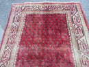 3'7"X 10' Antique Handmade India Oriental Paisley Wool Runner Rug Vegy