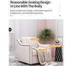 360 Degree Swivel Armchair, Skin Friendly Fabric, Ergonomic Design, Brass Nail Decorative Armchair