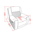 Alicia - Recliner - Gray Black by HouseOfZazla