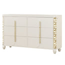 Cinderella - Dresser With LED Accents And 6 Storage Drawers (Mirror Not Included) - Beige by HouseOfZazla