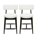 Mid Century Modern Counter Stools, Fabric Upholstered Chairs by HouseOfZazla