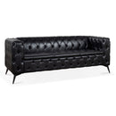 Square Arm Removable Cushion 3 Seater Sofa by Unique Piece Furniture