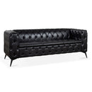 Square Arm Removable Cushion 3 Seater Sofa by Unique Piece Furniture