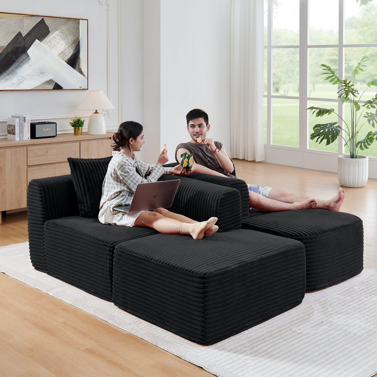 114" Cloud Sectional Couch with L-Shape Chaise, photo 7 of 10