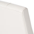 Carter 5 Tuft Dining Chair With Button Tufted Backrest And Espresso Legs - Ivory by HouseOfZazla