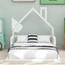 Floor Bed With House Shaped Headboard by Unique Piece Furniture