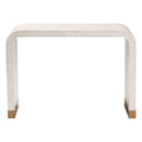 Console Table with Capiz Shell Mosaic Pattern