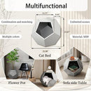 25.98'' Modern Pet Furniture Cat Carrier, Sofa Side Table, Planter MDF Multifunctional Furniture, Burmese Sumac