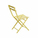 3 Piece Patio Bistro Set Of Foldable Round Table And Chairs by HouseOfZazla