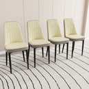 Modern Dining Chair With Cushions And Metal Legs by HouseOfZazla