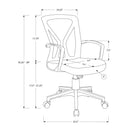 Office Chair, Adjustable Height, Swivel, Ergonomic, Mesh, Contemporary & Modern