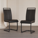 Modern Dining Chairs With High Back Upholstered Design Metal Legs by Unique Piece Furniture