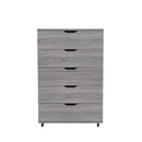 Modern 5 Drawer Dresser With Wheels by HouseOfZazla