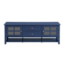 TV Stand, Entertainment Center With Dual Drawers And Hidden Storage, Cabinet With Soft Closing Doors And Sleek Panel Design