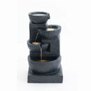 29-Inch Terrazzo Style LED Outdoor Indoor Water Fountain