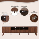 TV Stand With Drawers And Cable Management - Walnut by HouseOfZazla