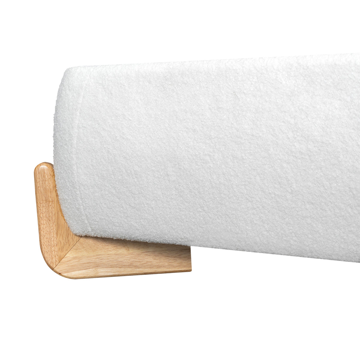 Elegant Boucle Upholstered Bed, Queen Size, photo 9 of 10