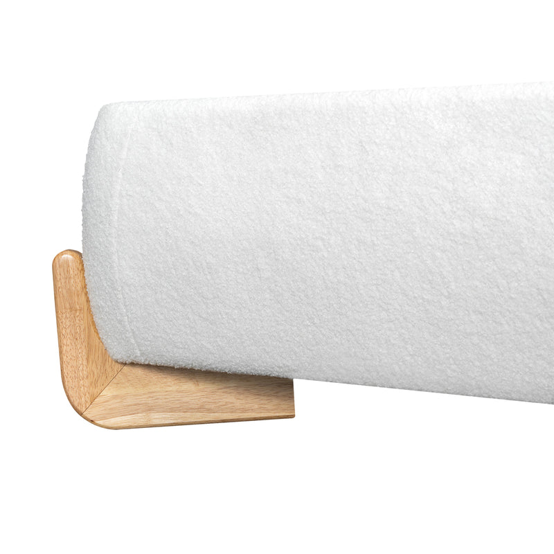 Elegant Boucle Upholstered Bed, Queen Size, photo 9 of 10