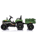 Ride On Tractor With Trailer - 24V Battery Powered Electric Tractor Toy by HouseOfZazla