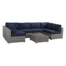 Seating Set With Cushions Handcrafted Wicker Design by HouseOfZazla