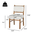 Fabric Upholstered Dining Chairs, Set of 2