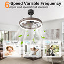 20.5" Rustic LED Ceiling Fan with Remote & APP Control by HouseOfZazla
