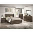 Flair Rounded Edges 1 Piece Chest, 5 Drawer Storage Bedroom Furniture - Brown